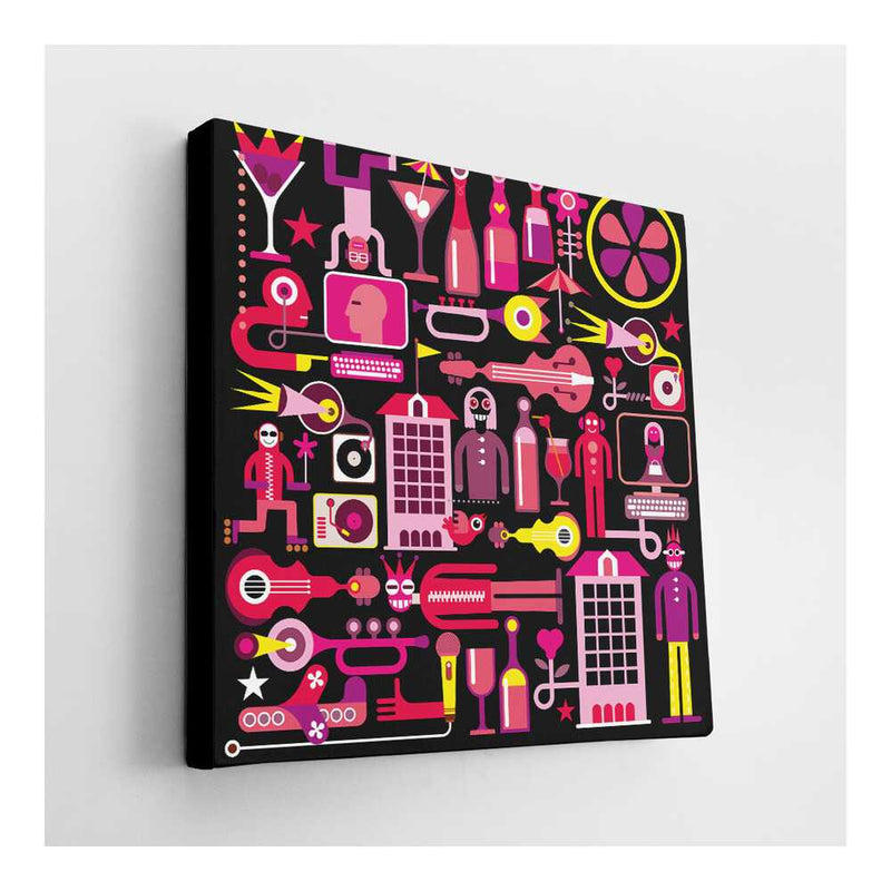 Picasoul - Picasoul Curated - Vibrant Nightlife - Wall Decor