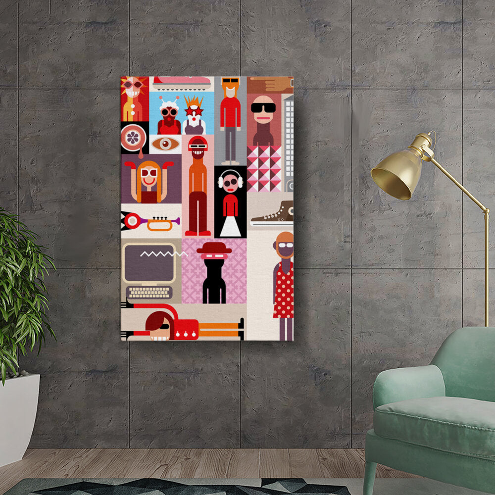 Vibrant Collage Of Characters