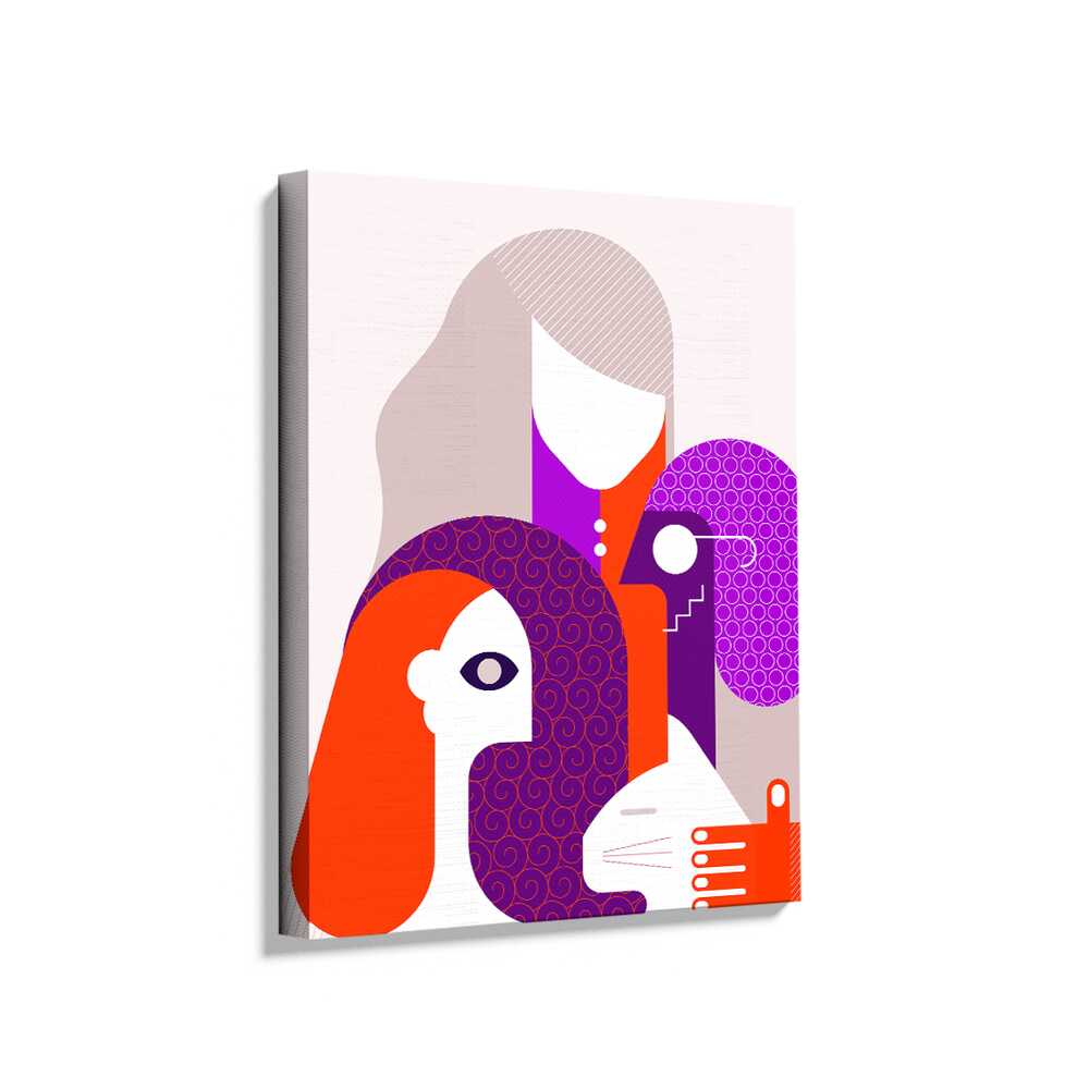 Picasoul - Picasoul Curated - Abstract Colorful Faces - Wall Decor