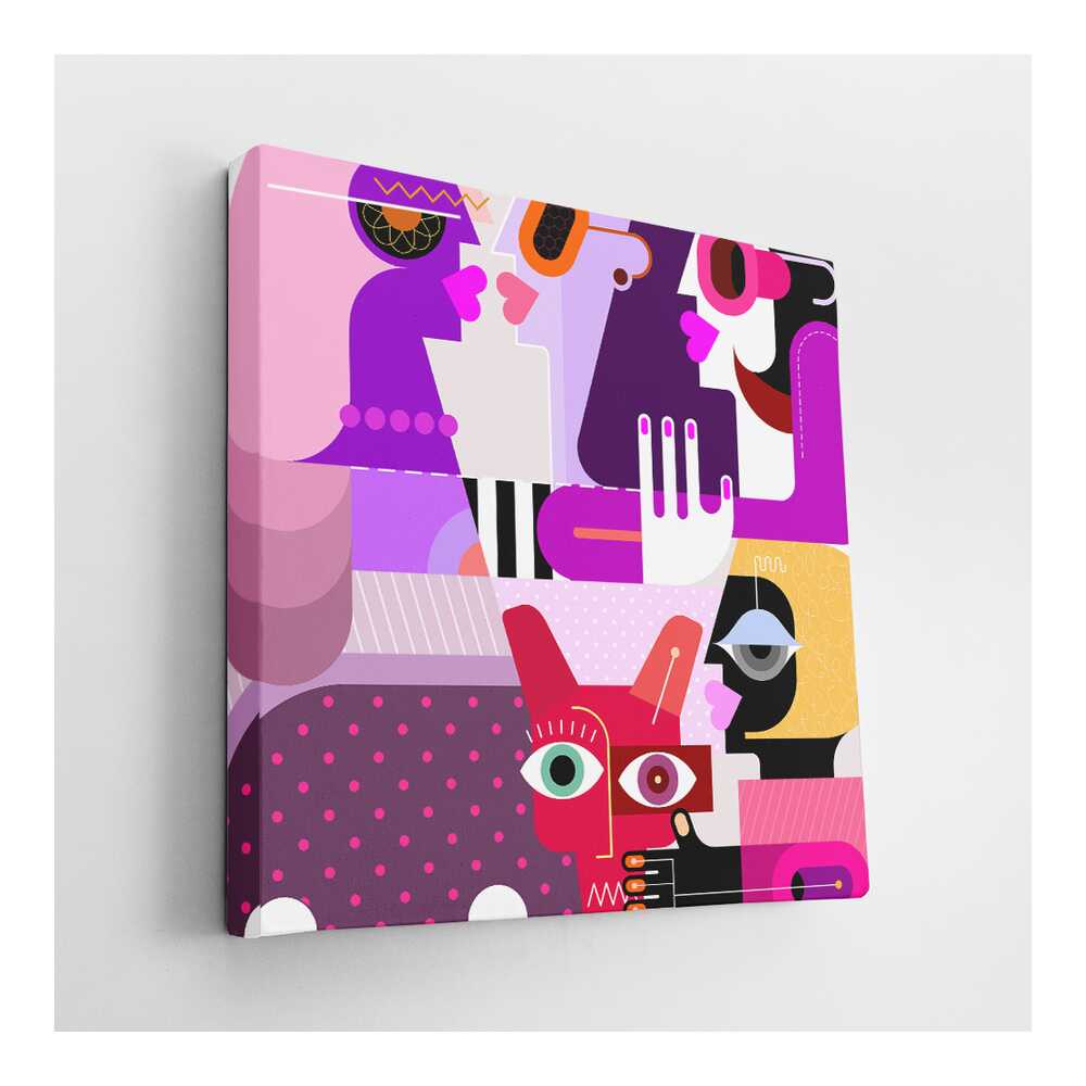 Picasoul - Picasoul Curated - Colorful Faces 12 - Wall Decor