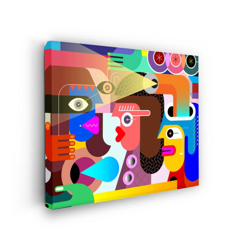 Picasoul - Picasoul Curated - Vibrant Faces 10 - Wall Decor