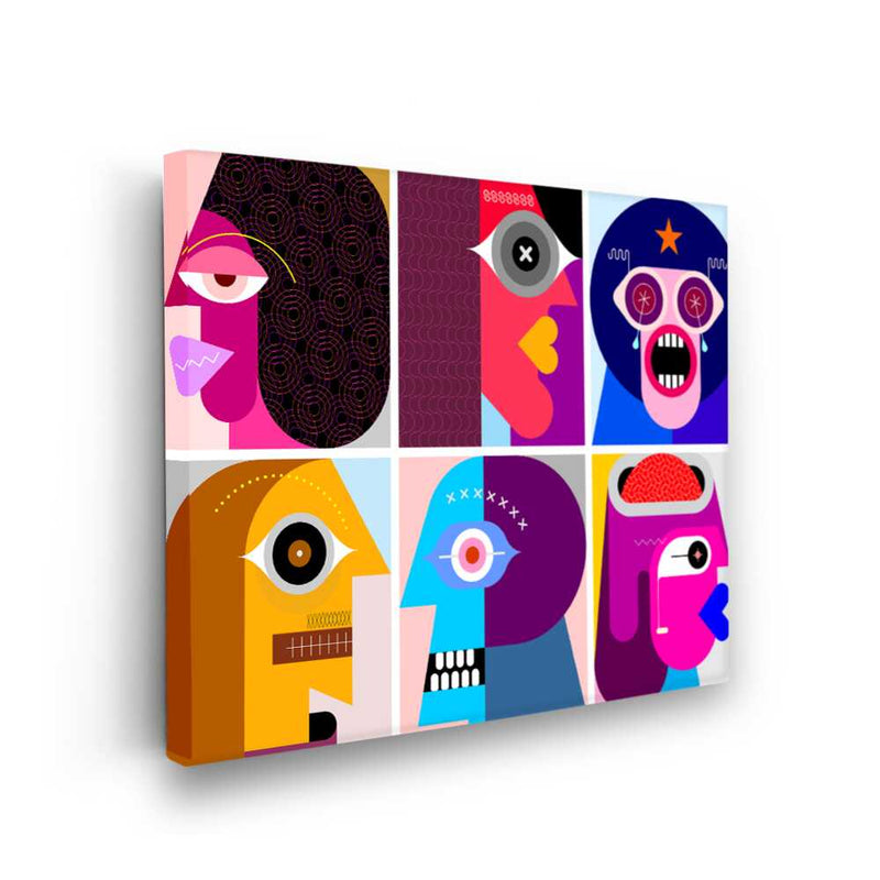 Picasoul - Picasoul Curated - Colorful Faces - Wall Decor