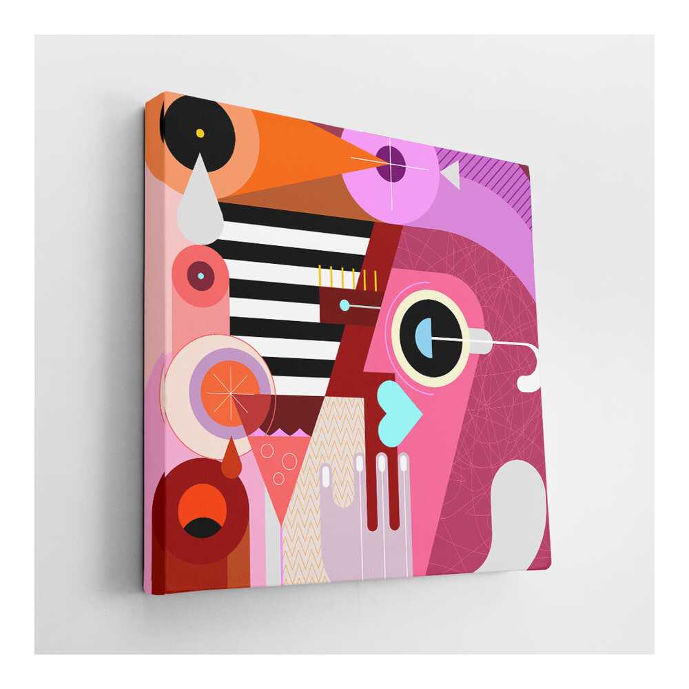 Picasoul - Picasoul Curated - Vibrant Geometric Faces - Wall Decor