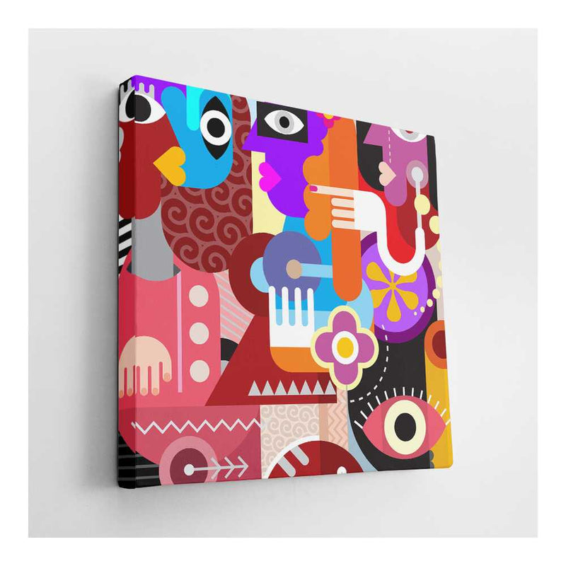 Picasoul - Picasoul Curated - Colorful Faces 8 - Wall Decor