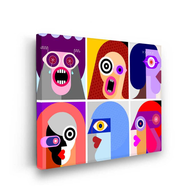 Picasoul - Picasoul Curated - Expressive Faces 5 - Wall Decor