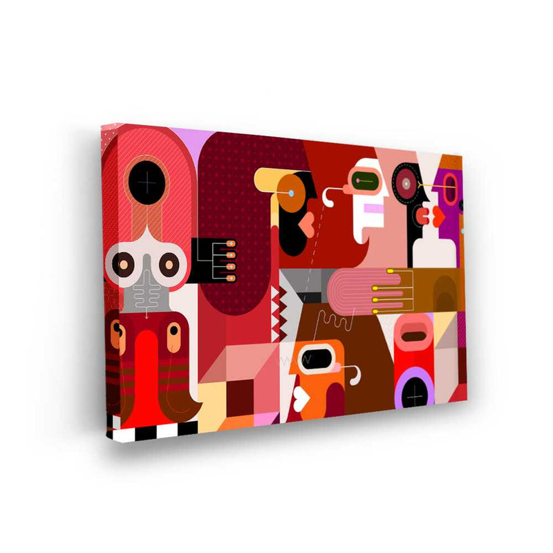 Picasoul - Picasoul Curated - Abstract Faces In Harmony - Wall Decor