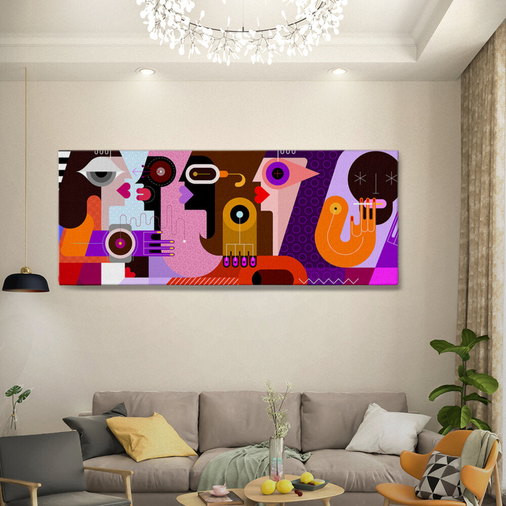Abstract Faces Conversation