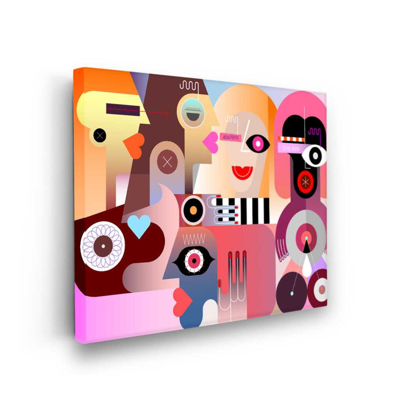 Picasoul - Picasoul Curated - Abstract Faces 9 - Wall Decor