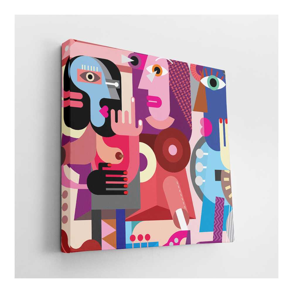 Picasoul - Picasoul Curated - Interconnected Faces - Wall Decor
