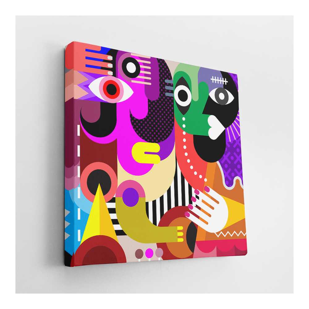 Picasoul - Picasoul Curated - Vibrant Faces 8 - Wall Decor
