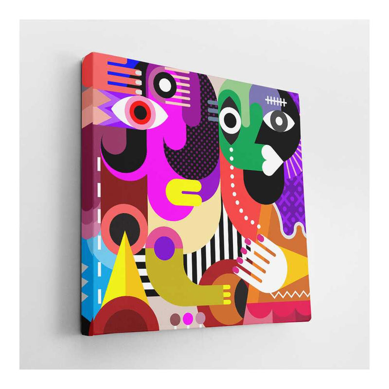 Picasoul - Picasoul Curated - Vibrant Faces 8 - Wall Decor