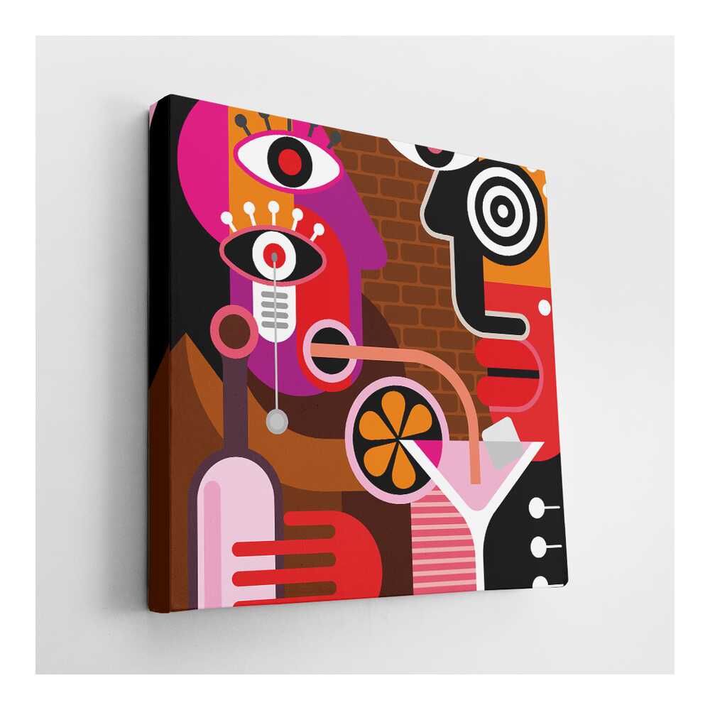 Picasoul - Picasoul Curated - Abstract Cocktail Interaction - Wall Decor