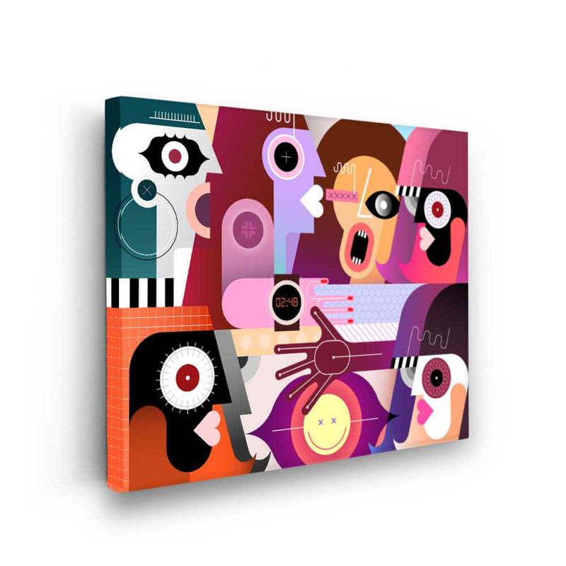 Picasoul - Picasoul Curated - Faces In Conversation 3 - Wall Decor