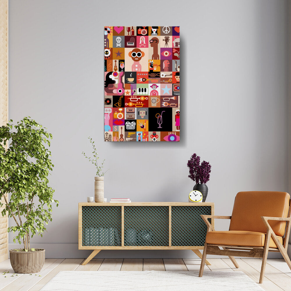 Vibrant Collage Of Icons 1