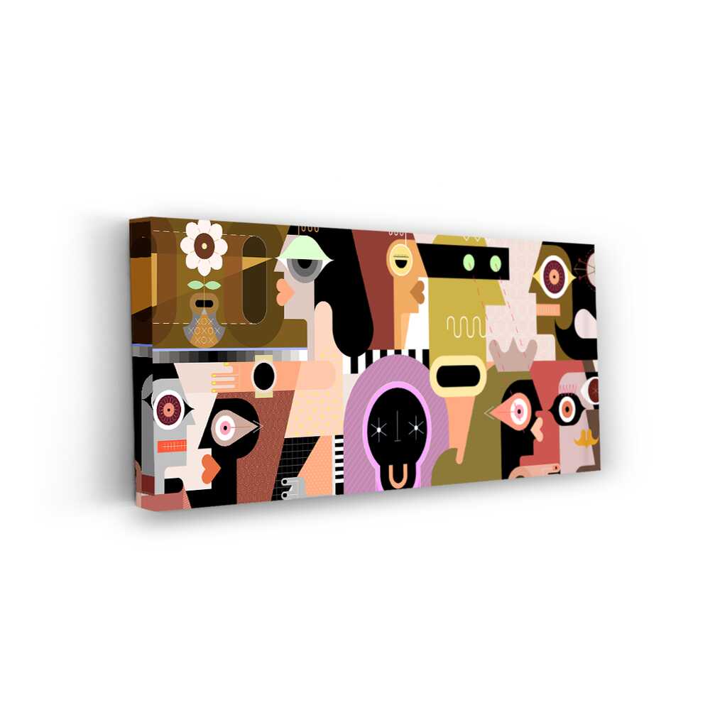 Picasoul - Picasoul Curated - Diverse Faces In Abstract Forms - Wall Decor