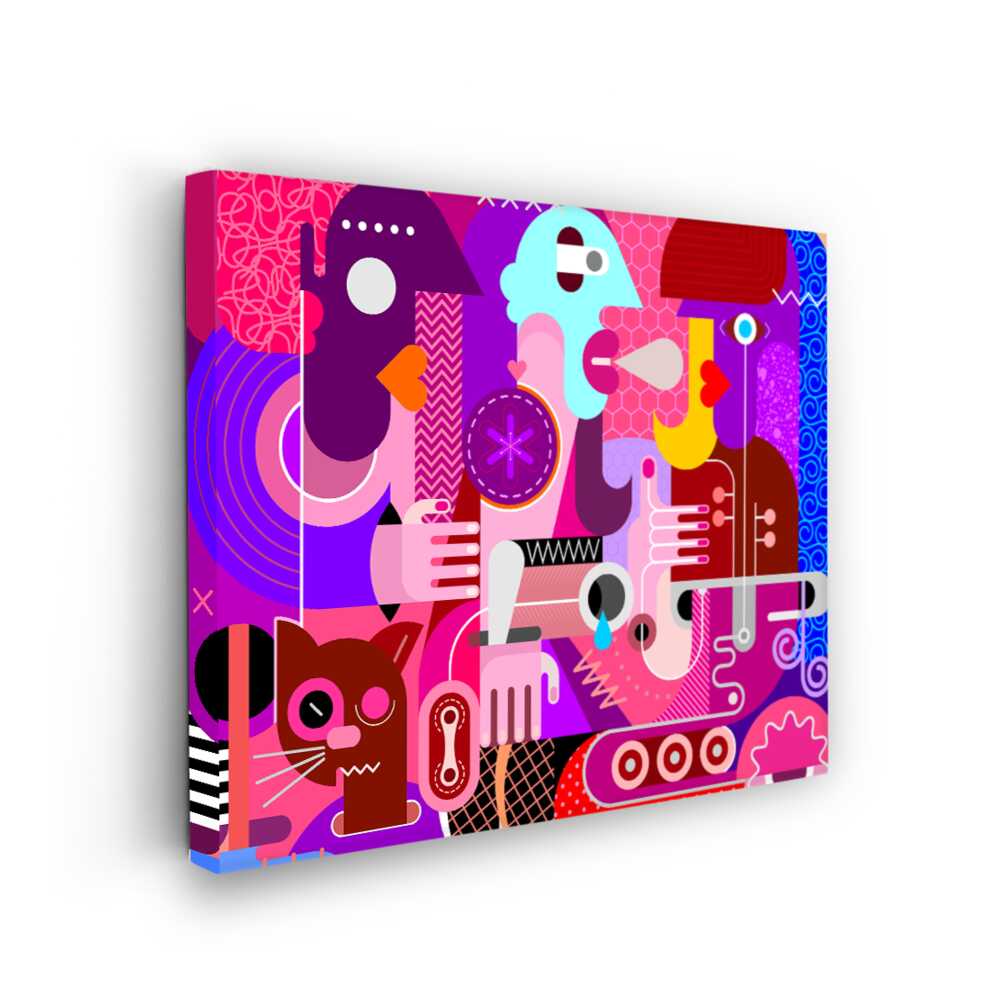 Picasoul - Picasoul Curated - Colorful Abstract Interactions - Wall Decor