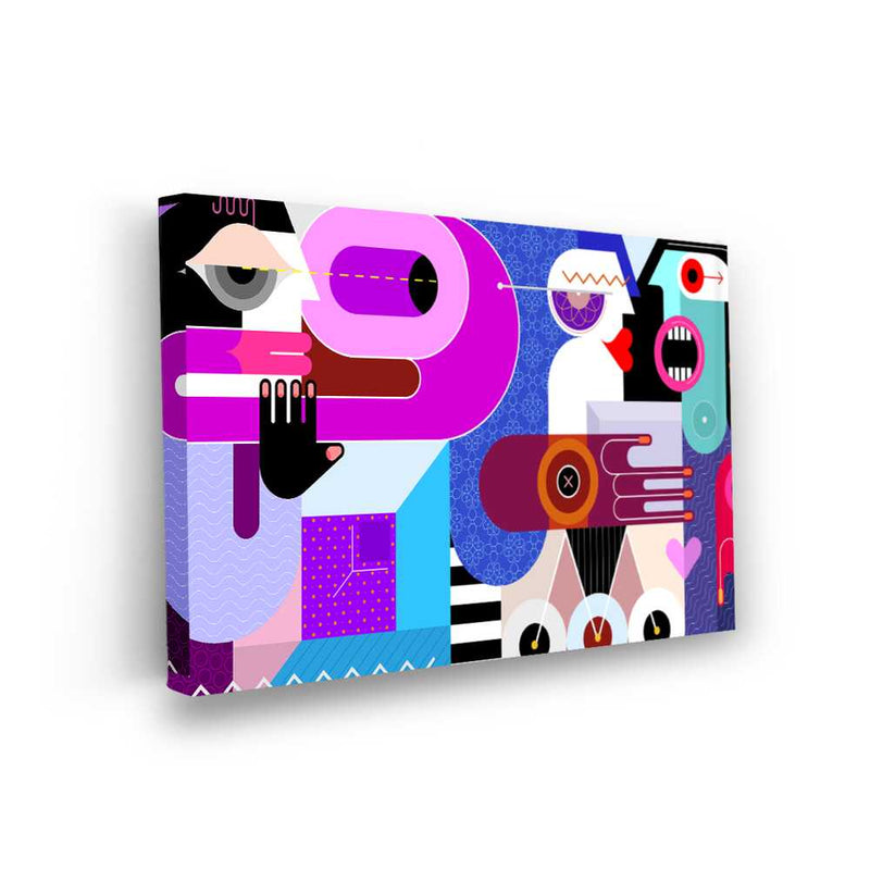 Picasoul - Picasoul Curated - Colorful Abstract Faces 5 - Wall Decor