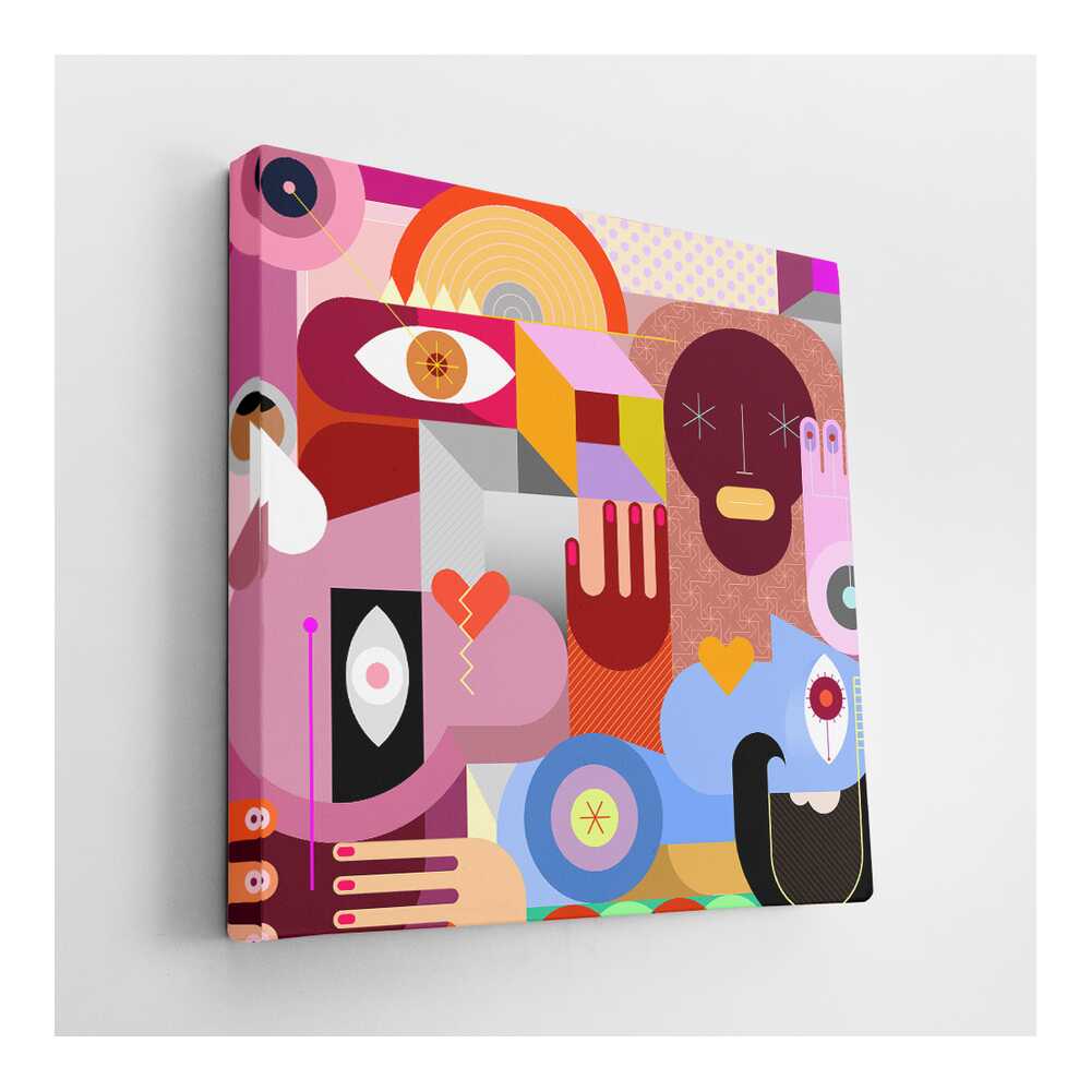 Picasoul - Picasoul Curated - Abstract Expression Of Faces - Wall Decor