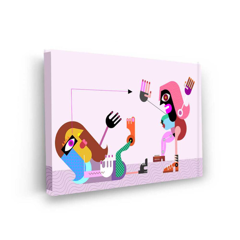 Picasoul - Picasoul Curated - Abstract Interaction 1 - Wall Decor