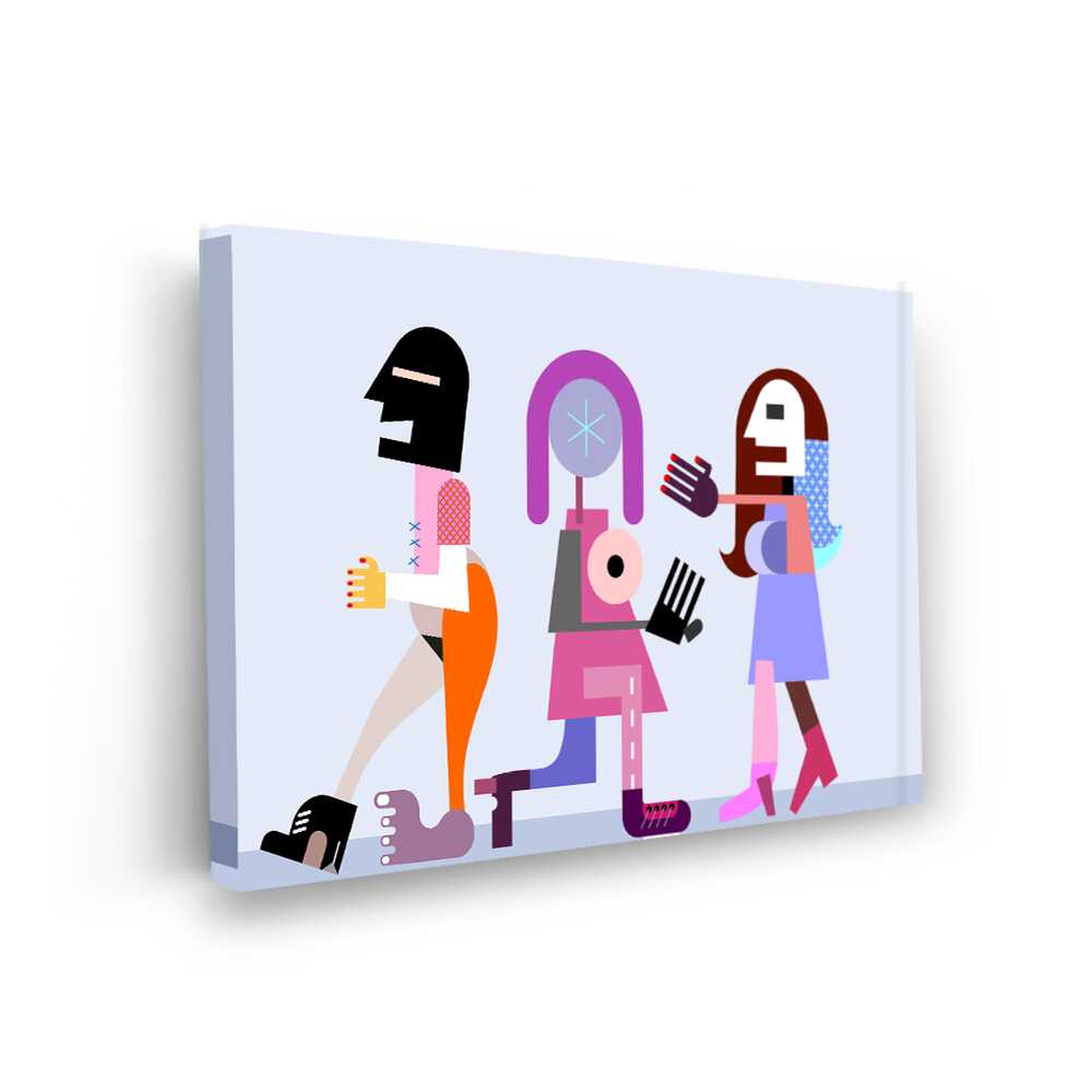 Picasoul - Picasoul Curated - Stylized Figures In Motion - Wall Decor