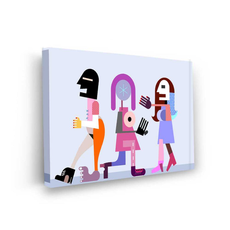 Picasoul - Picasoul Curated - Stylized Figures In Motion - Wall Decor