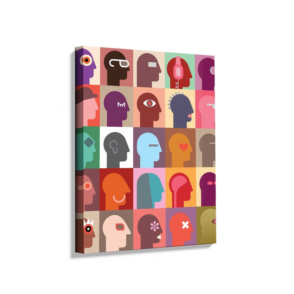 Picasoul - Picasoul Curated - Abstract Faces 15 - Wall Decor