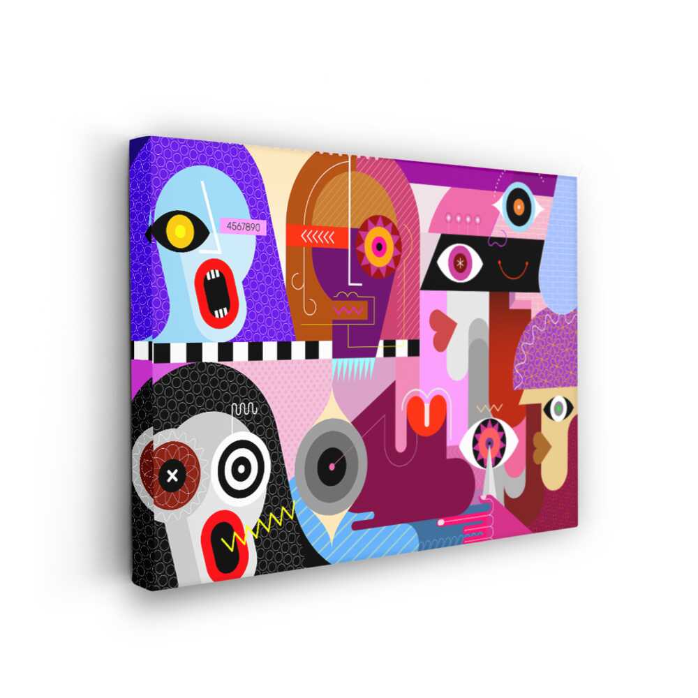 Picasoul - Picasoul Curated - Abstract Faces 7 - Wall Decor