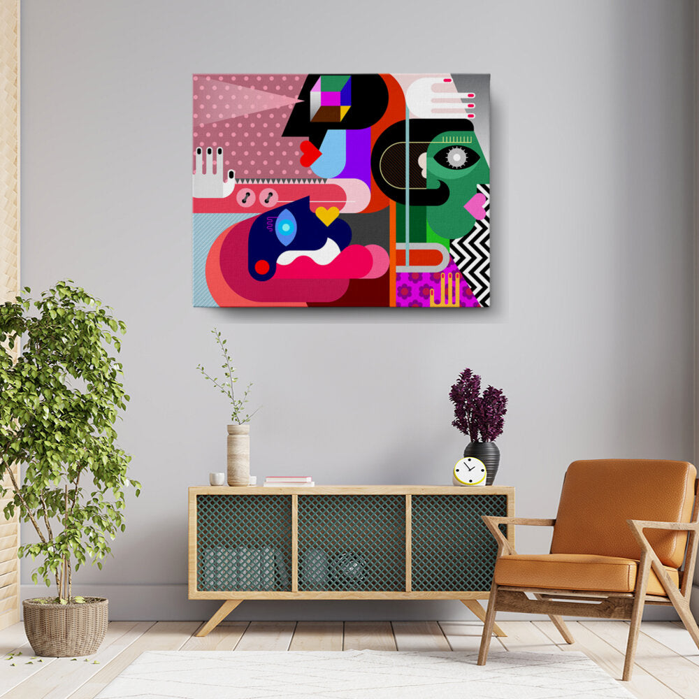 Faces In Abstract Colors