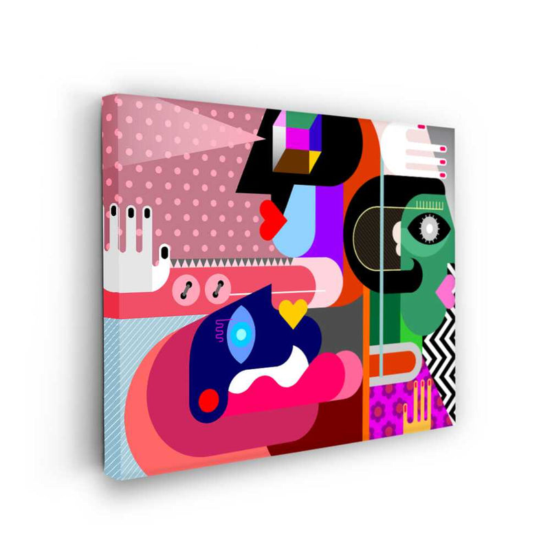 Picasoul - Picasoul Curated - Faces In Abstract Colors - Wall Decor