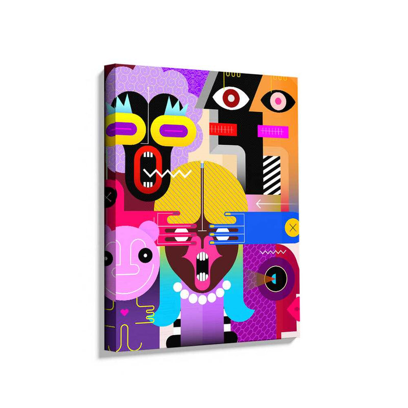 Picasoul - Picasoul Curated - Colorful Faces 7 - Wall Decor
