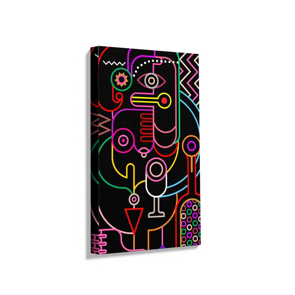 Picasoul - Picasoul Curated - Colorful Abstract Portrait - Wall Decor