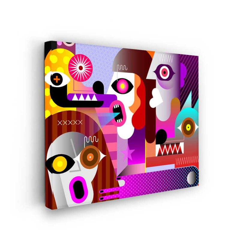 Picasoul - Picasoul Curated - Vibrant Faces 7 - Wall Decor