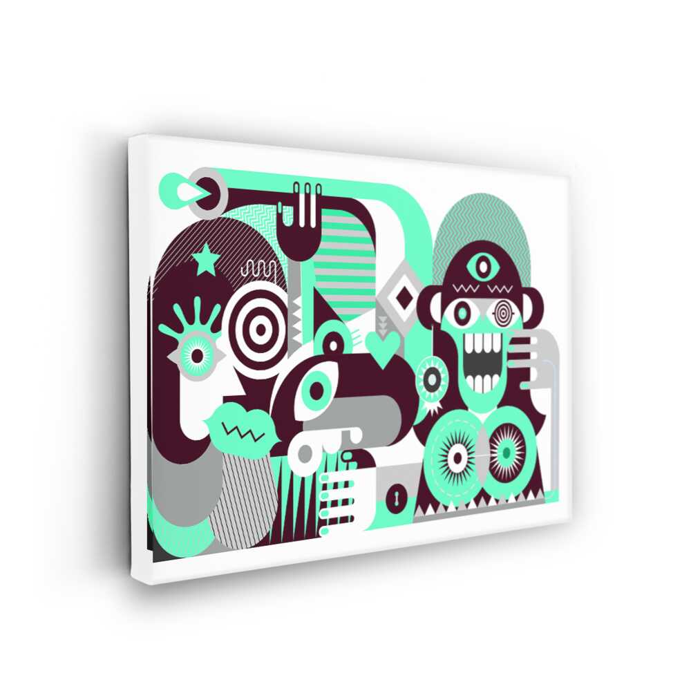 Picasoul - Picasoul Curated - Geometric Faces - Wall Decor