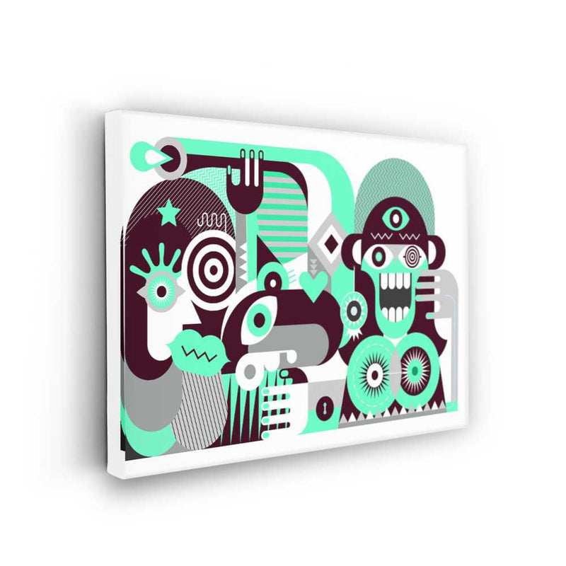 Picasoul - Picasoul Curated - Geometric Faces - Wall Decor
