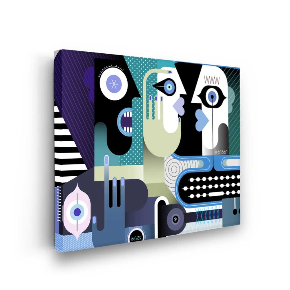 Picasoul - Picasoul Curated - Abstract Faces 4 - Wall Decor