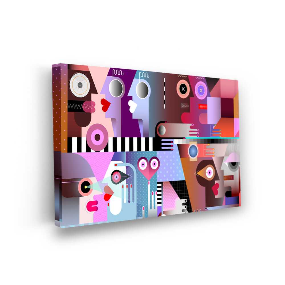 Picasoul - Picasoul Curated - Faces In Geometry - Wall Decor