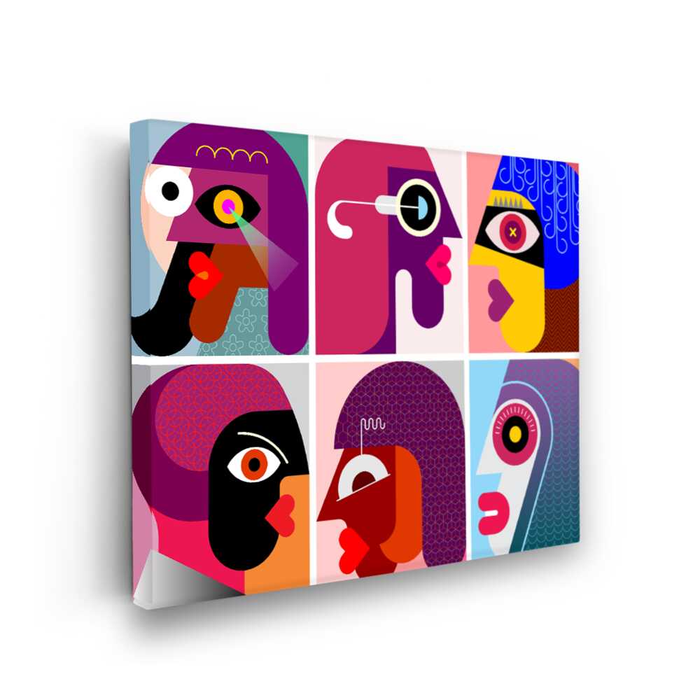 Picasoul - Picasoul Curated - Faces Of Color 2 - Wall Decor