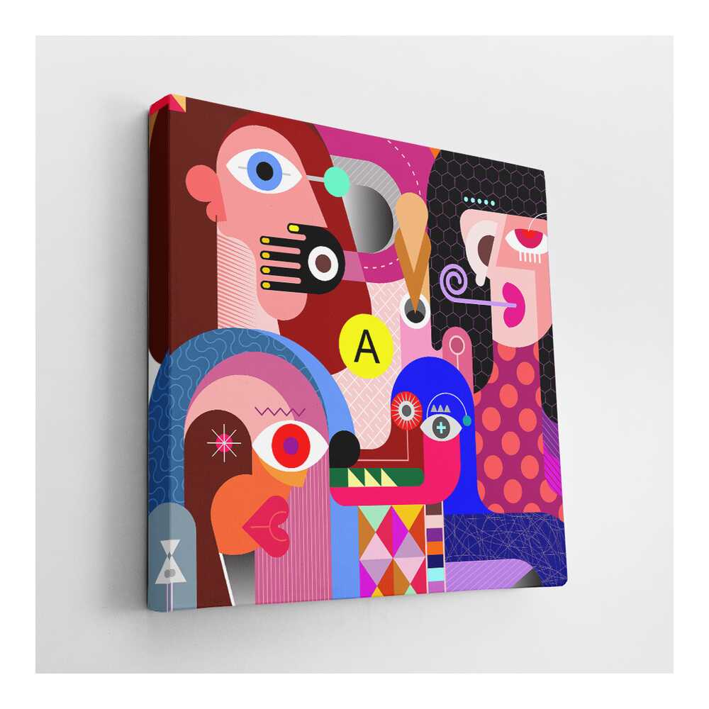 Picasoul - Picasoul Curated - Abstract Faces 3 - Wall Decor