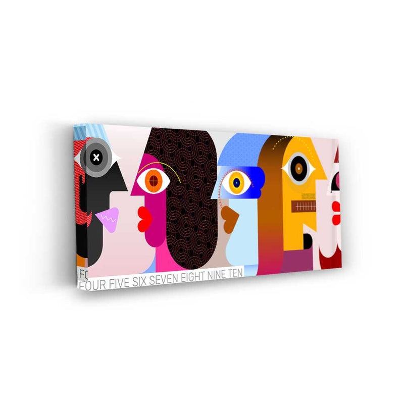 Picasoul - Picasoul Curated - Faces Of Numbers - Wall Decor
