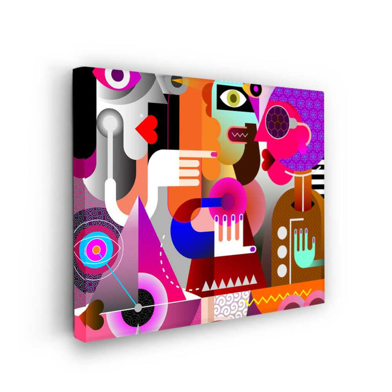 Picasoul - Picasoul Curated - Interconnected Faces 1 - Wall Decor