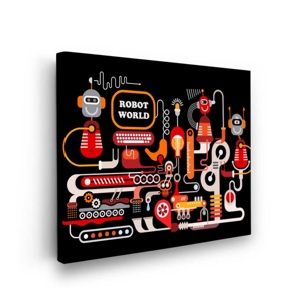 Picasoul - Picasoul Curated - Robot World - Wall Decor