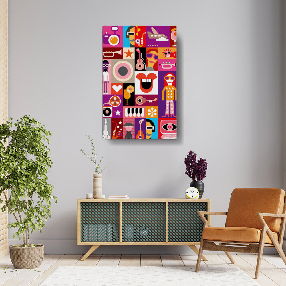 Colorful Music Collage