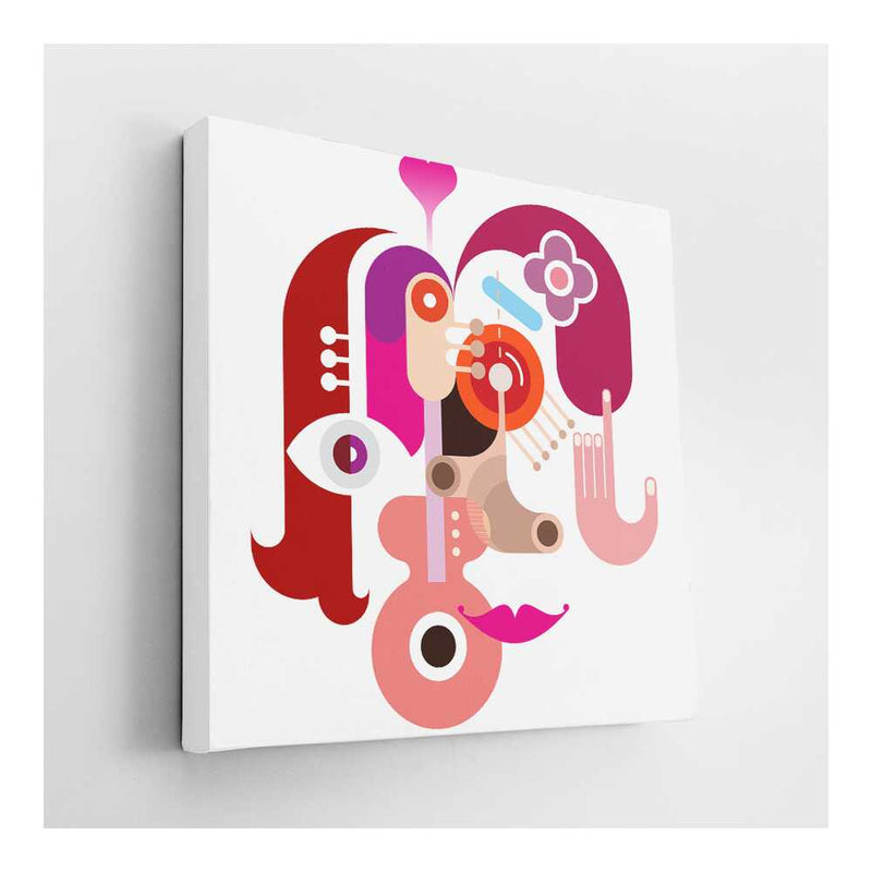 Picasoul - Picasoul Curated - Colorful Abstract Faces 1 - Wall Decor