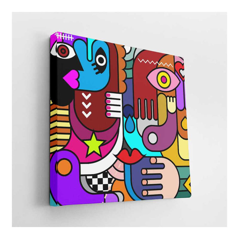 Picasoul - Picasoul Curated - Colorful Faces 1 - Wall Decor