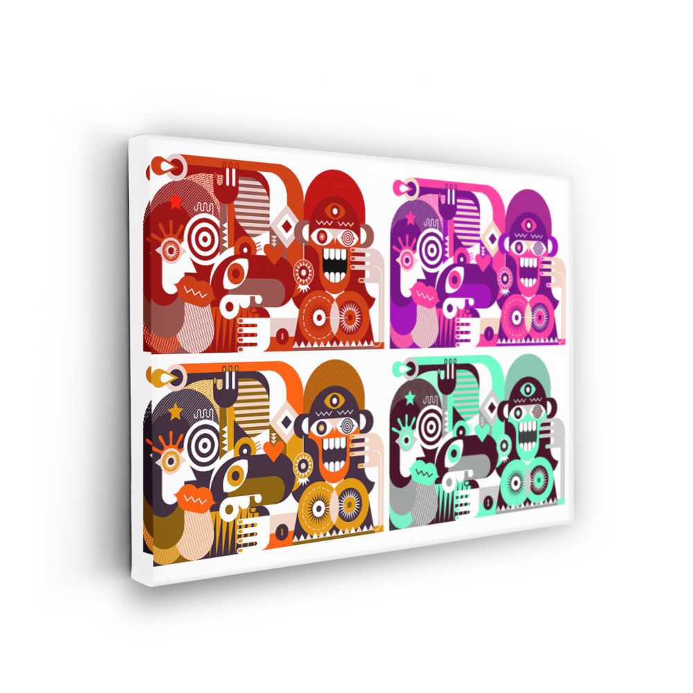 Picasoul - Picasoul Curated - Vibrant Faces - Wall Decor