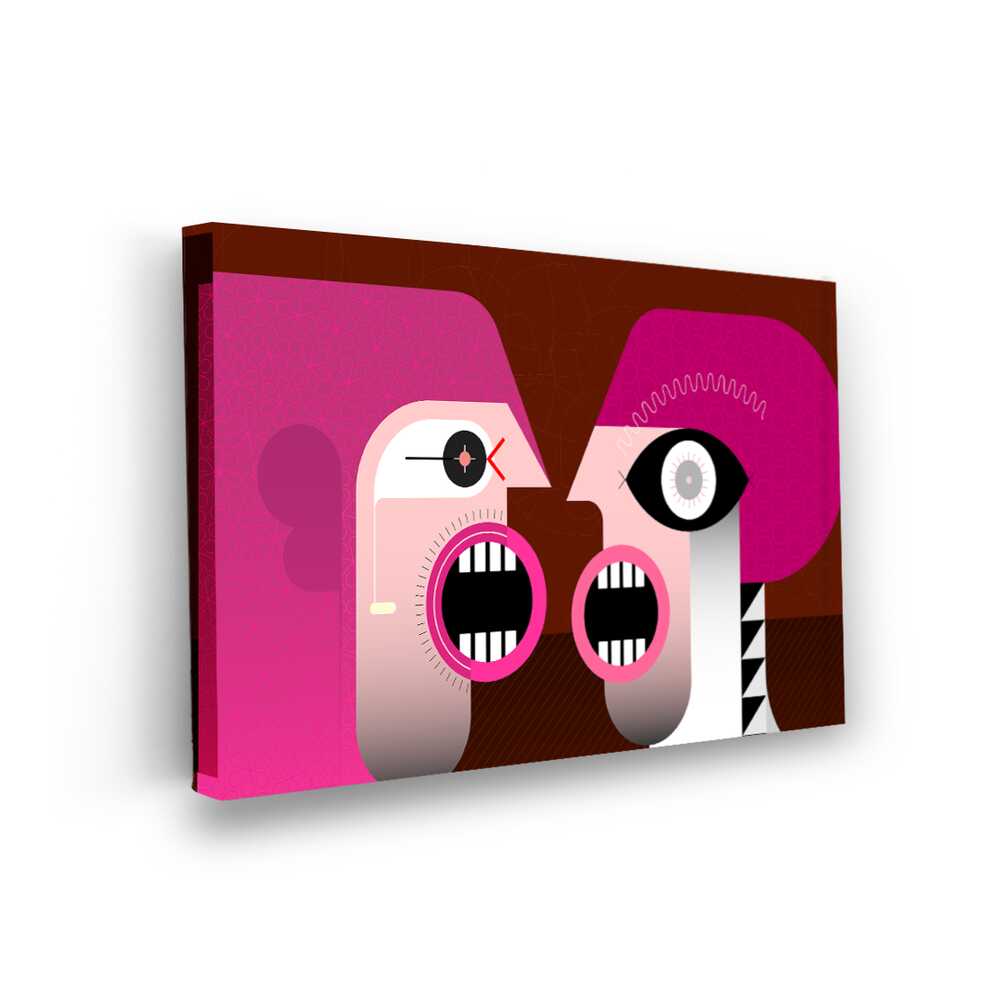 Picasoul - Picasoul Curated - Confrontation In Pink - Wall Decor