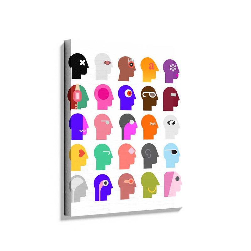 Picasoul - Picasoul Curated - Colorful Profiles - Wall Decor
