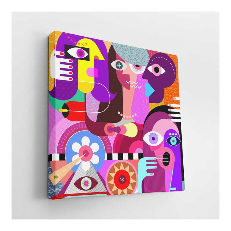 Picasoul - Picasoul Curated - Vibrant Faces 1 - Wall Decor