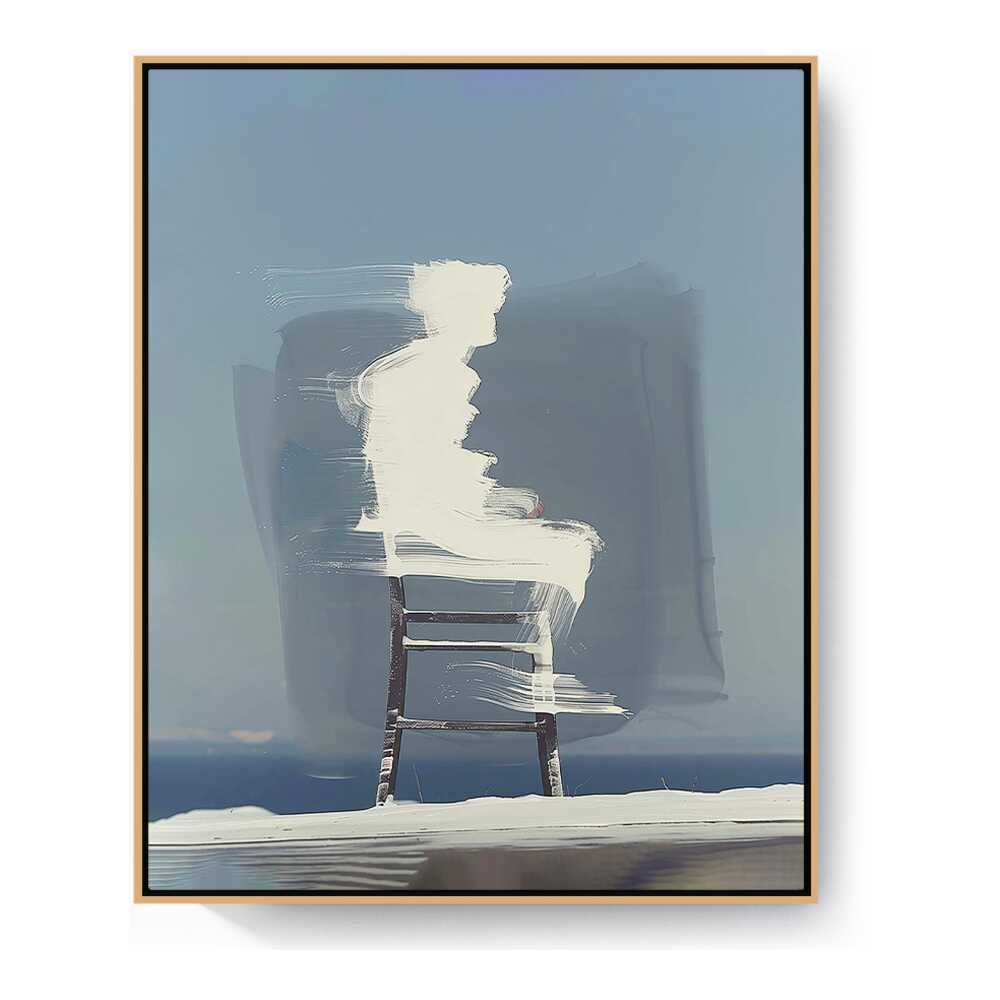 Raw Man Portrait - FLOATING FRAME