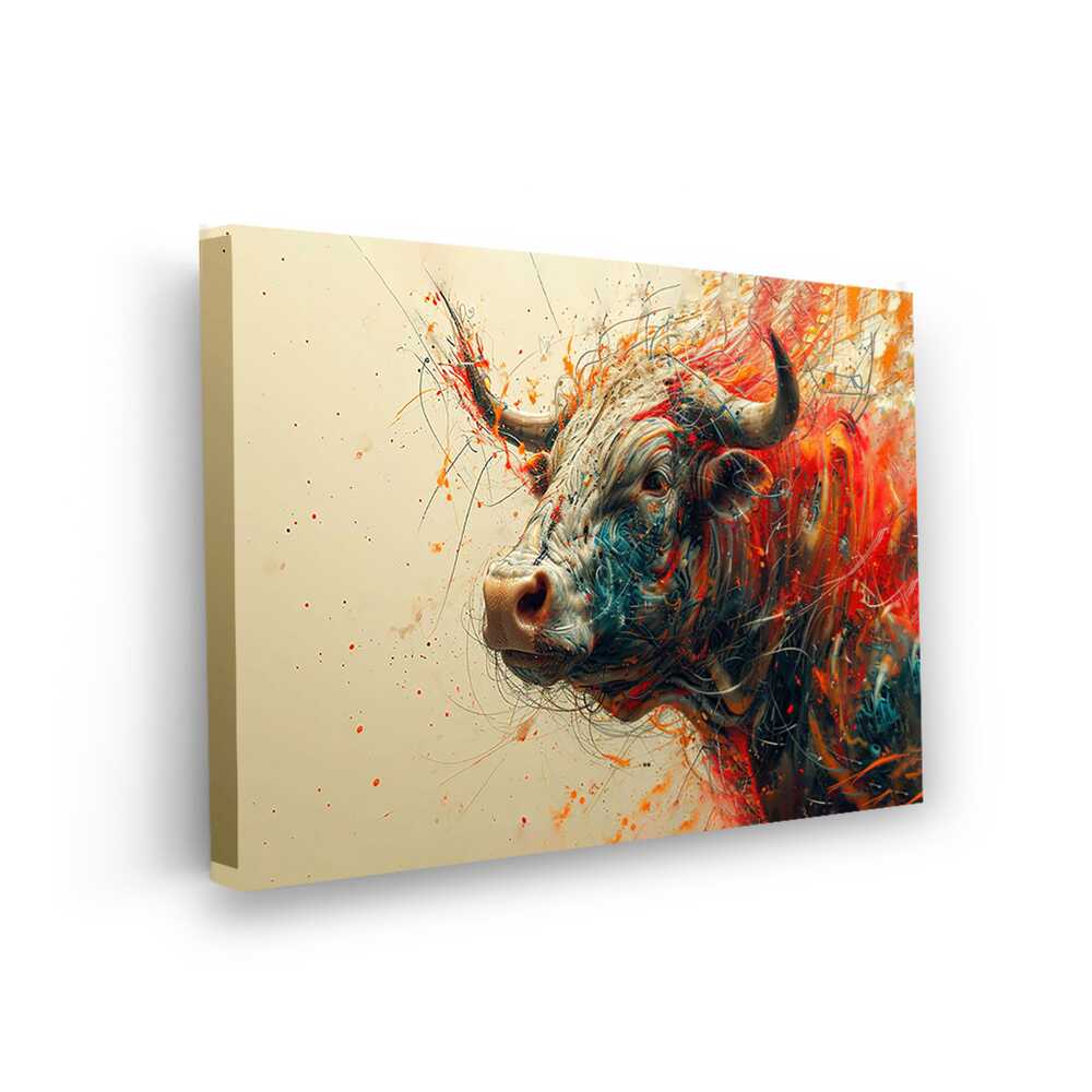 Picasoul - Picasoul Curated - Bull AI Art - Wall Decor